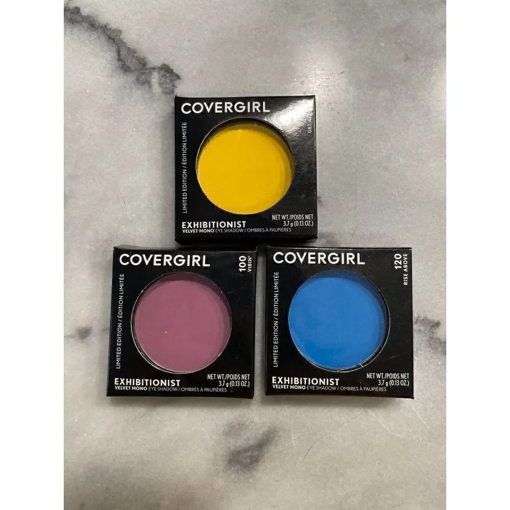 3 Covergirl Limited Edition Exhibitionist Velvet Mono Eye Shadow Large Singles